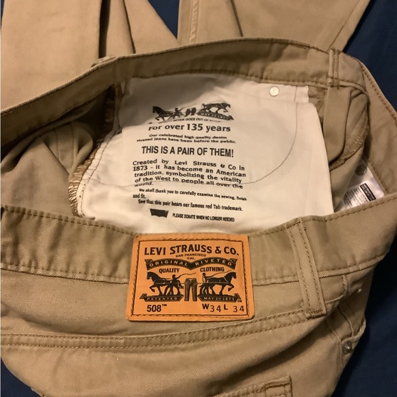 Levi’s 508 Tapered Jeans, Tan - Picture 4 of 6